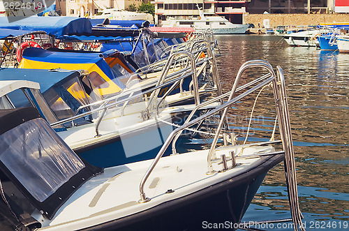 Image of motor boats