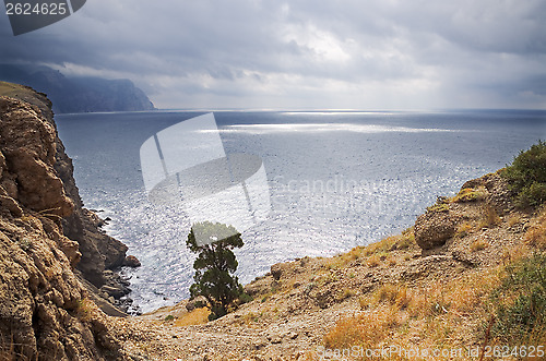 Image of mountains and sea