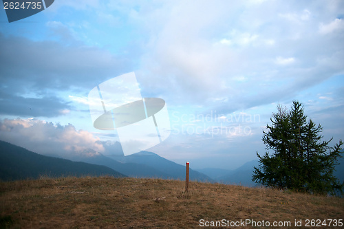 Image of Hiking in natural park in Italy