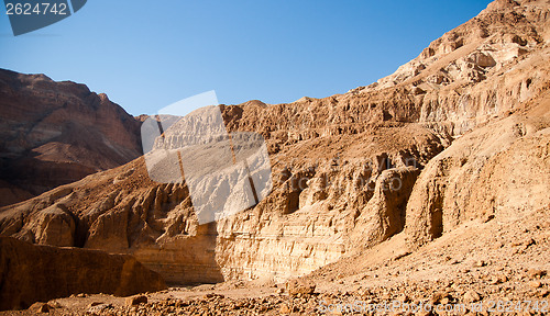 Image of Mountains in stone desert nead Dead Sea