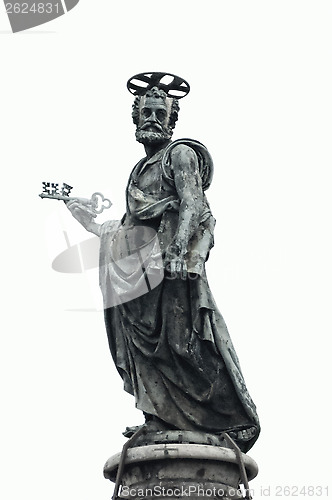 Image of bronze figure of St. Peter
