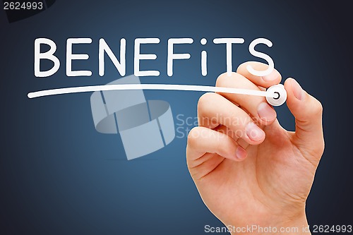 Image of Benefits White Marker