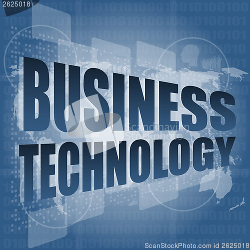 Image of business technology interface hi technology