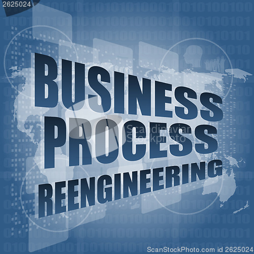 Image of business process reengineering interface hi technology