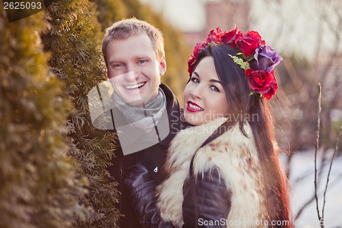 Image of Laughing lovers