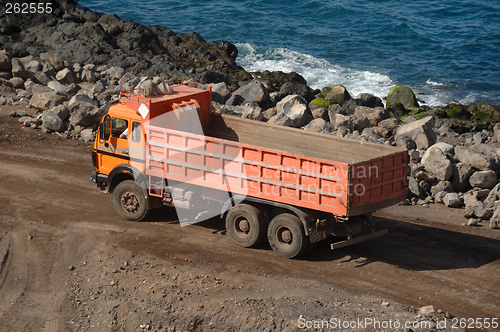 Image of Orange truck