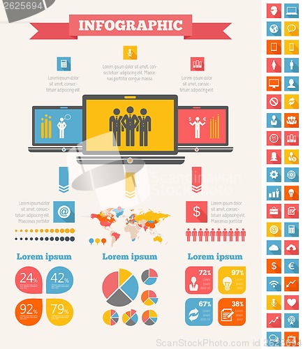 Image of IT Industry Infographic Elements