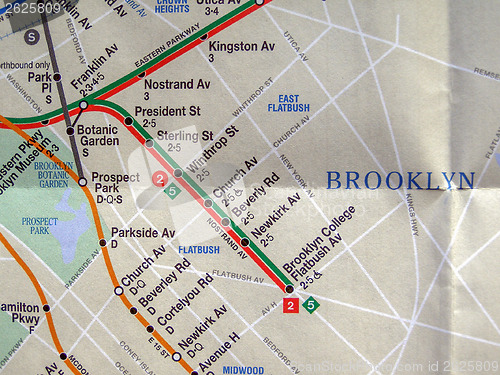 Image of New York subway map