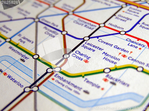Image of Tube map of London underground