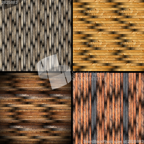 Image of abstract patterns of wood