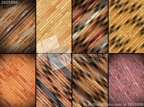 Image of collage of wooden parquet patterns
