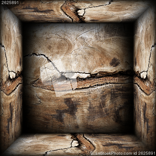 Image of abstract 3d wood backdrop