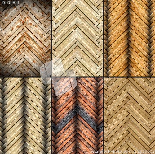 Image of collection of abstract parquet textures