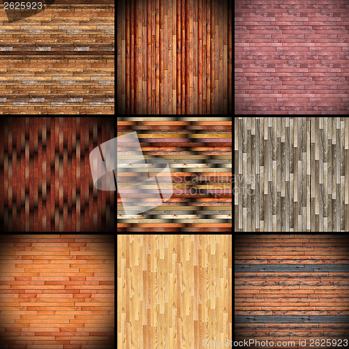 Image of collage of textures resembling wood tiles