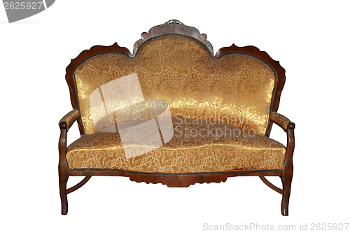 Image of isolated antique sofa