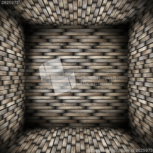 Image of very abstract wood interior
