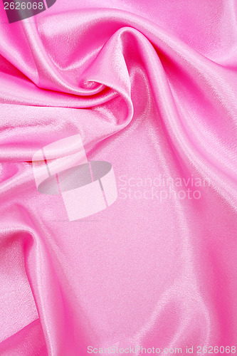 Image of Smooth elegant pink silk as background 