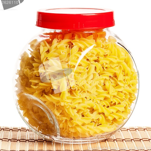 Image of Pasta in glass pot