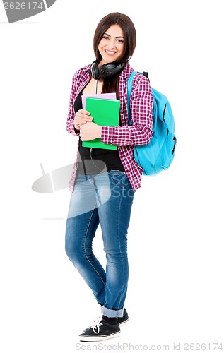 Image of Girl with backpack