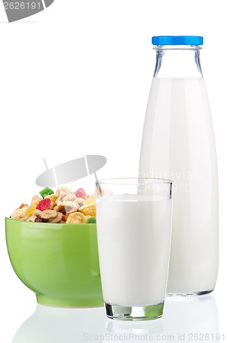 Image of Cornflakes and milk