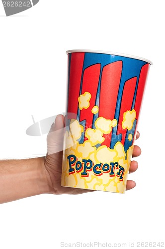 Image of Hand with popcorn