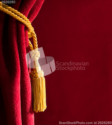 Image of Red theatre curtain