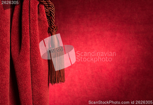 Image of Red theatre curtain