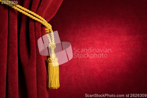 Image of Red theatre curtain