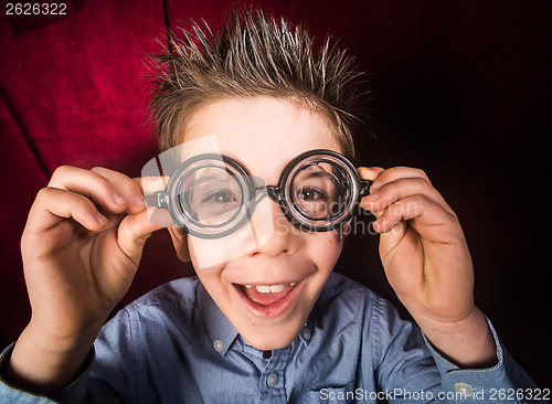 Image of Child with big glasses