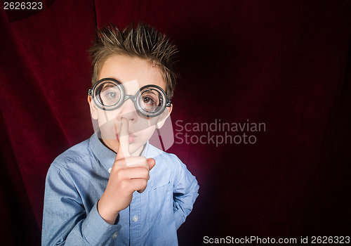 Image of Child with big glasses