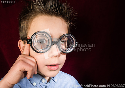 Image of Child with big glasses