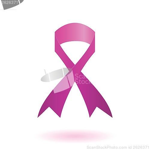 Image of Breast cancer awareness pink ribbon