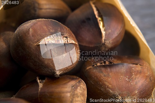 Image of Delicious roasted chestnuts