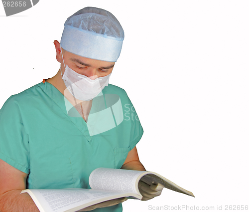 Image of Surgeon reading