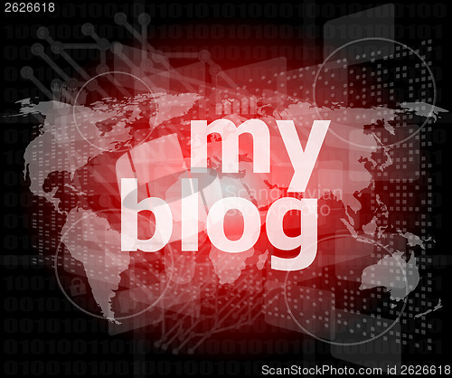 Image of my blog - green digital background - Global internet concept