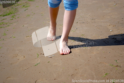 Image of Steps in the sand.