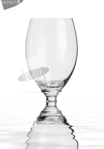 Image of sinking empty drinking glass