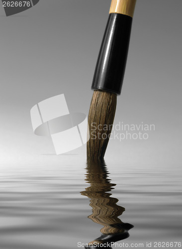 Image of chinese brush tip detail