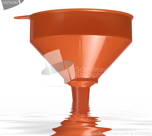 Image of dipped orange funnel