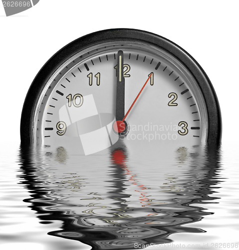 Image of sinking frontal clock face