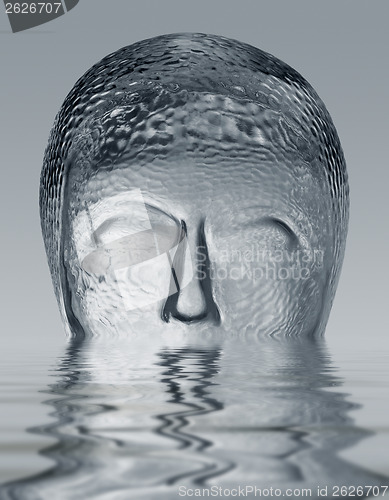 Image of sinking glass head