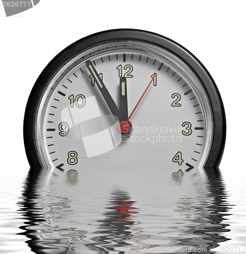 Image of sinking frontal clock face