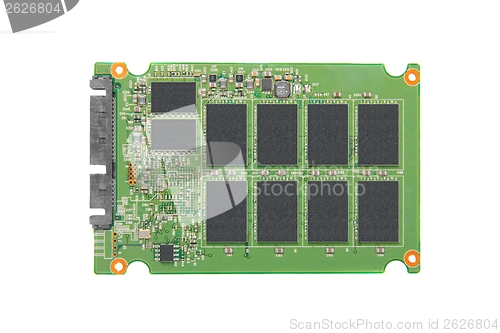 Image of Opened solid state drive closeup