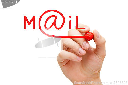 Image of Mail Concept Red Marker 