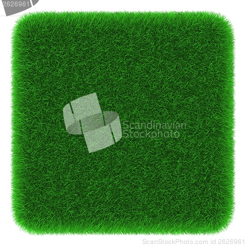 Image of Grassy cube object