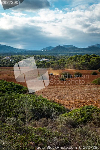 Image of beautiful landscape mountain view mediterranean spain