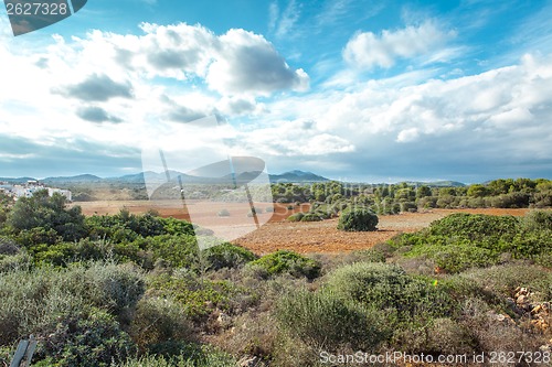 Image of beautiful landscape mountain view mediterranean spain