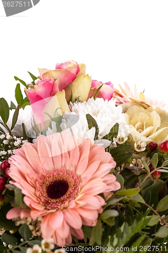 Image of Bouquet of fresh pink and white flowers