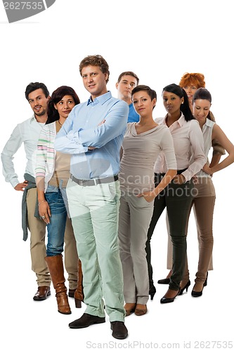 Image of happy people business team group together 