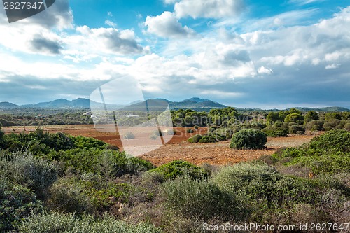 Image of beautiful landscape mountain view mediterranean spain